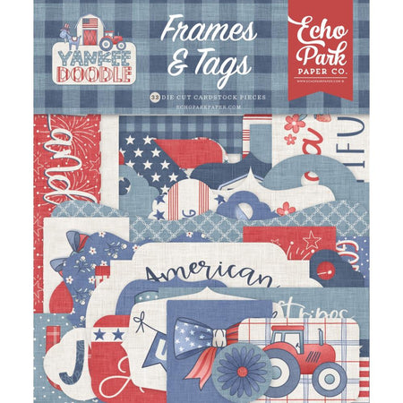 Echo Park Yankee Doodle - Ephemera Frames & Tags