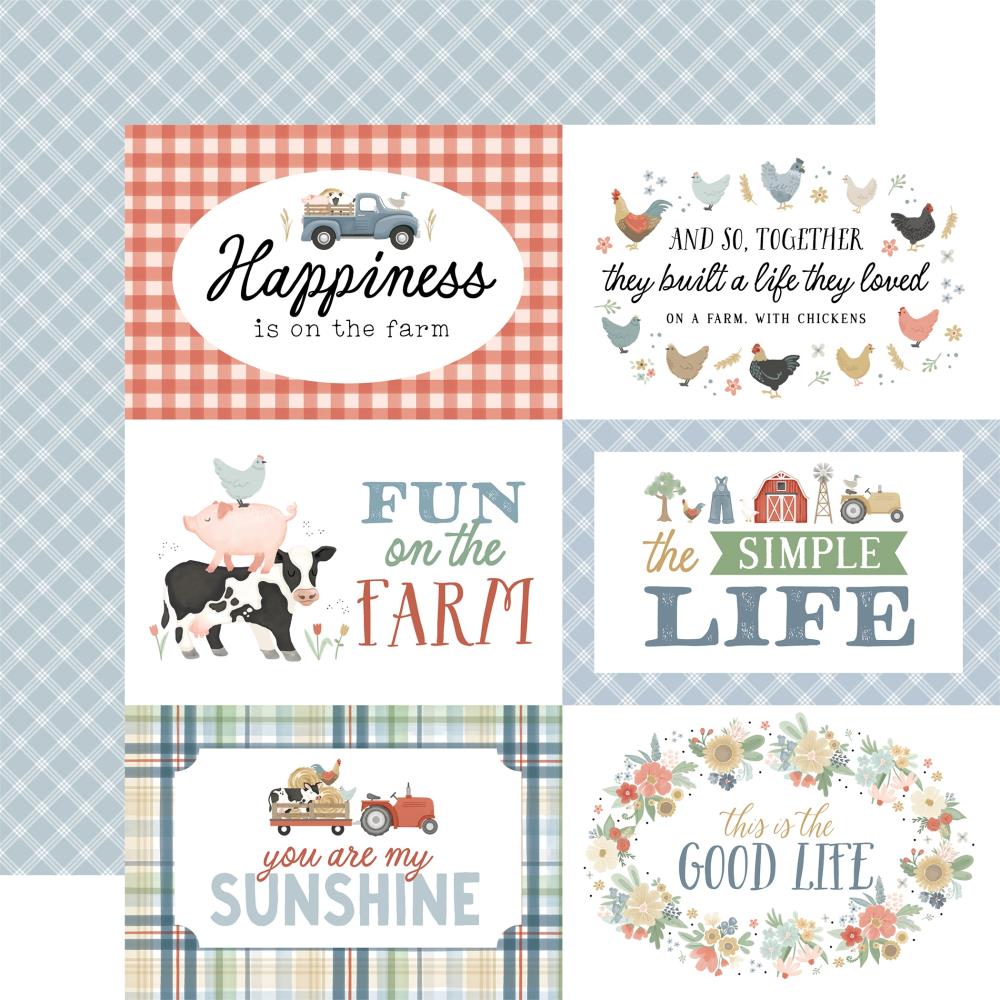 Carta Bella On The Farm - 6x4 Journaling Cards