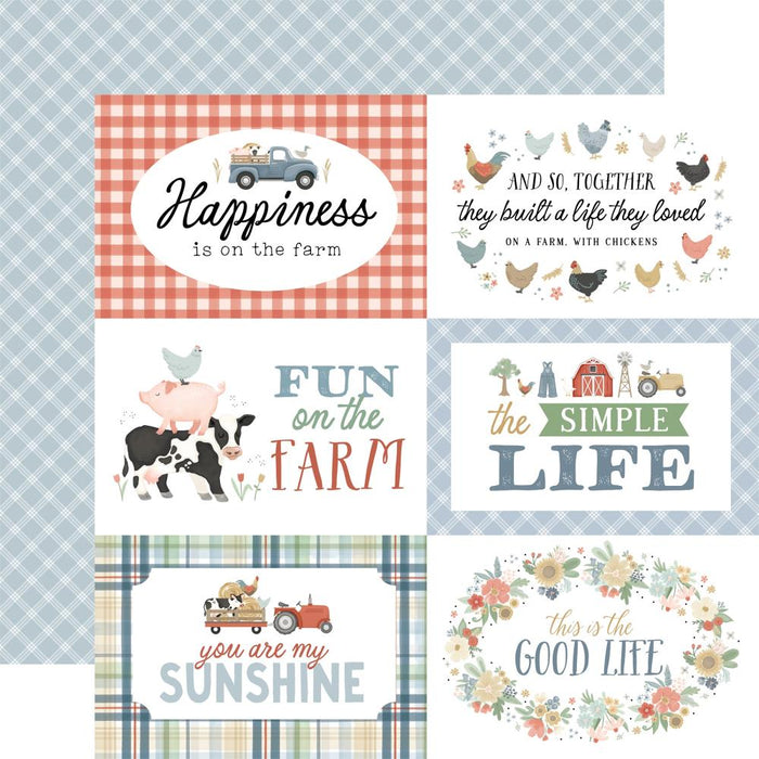 Carta Bella On The Farm - 6x4 Journaling Cards