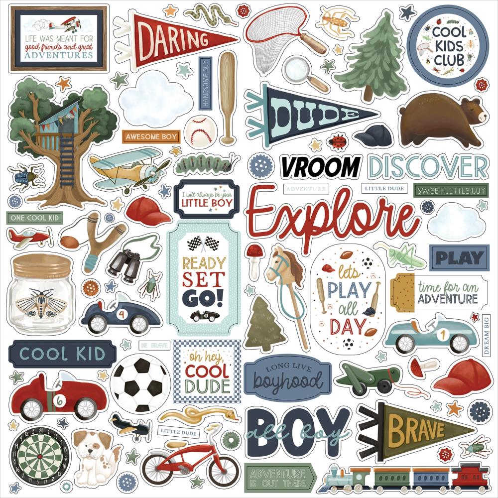 Carta Bella That's My Boy - Element Stickers