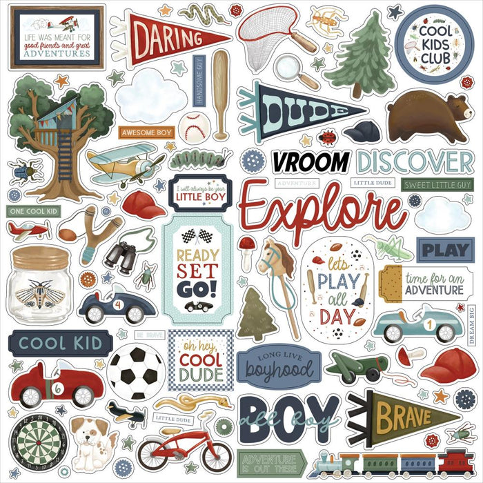 Carta Bella That's My Boy - Element Stickers