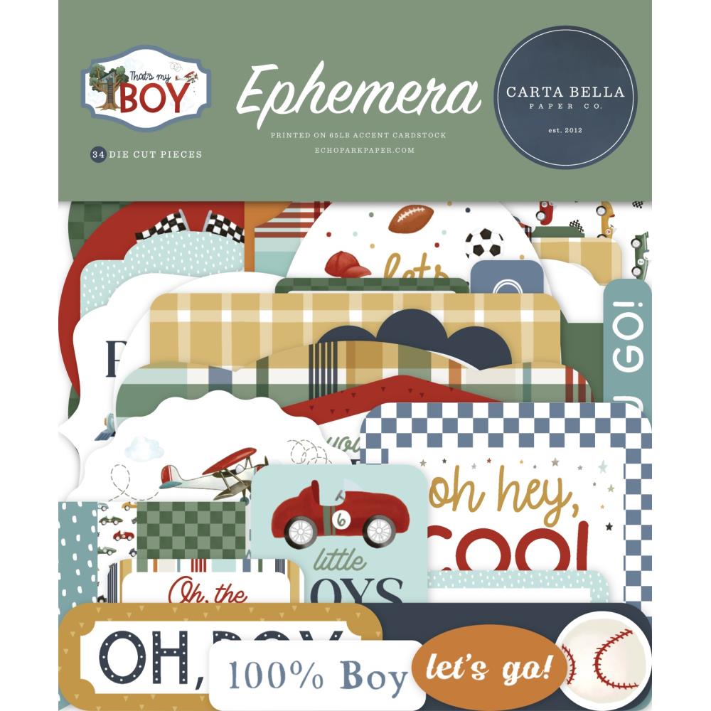 Carta Bella That's My Boy - Ephemera Icons