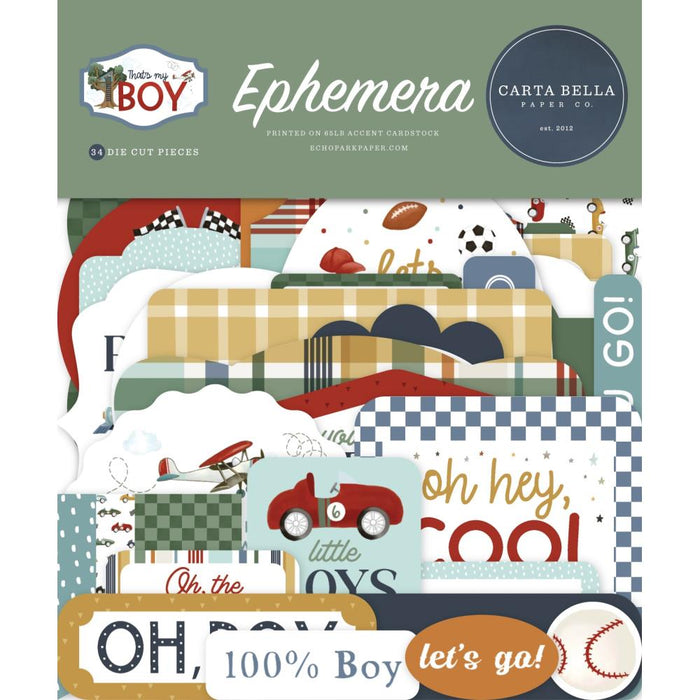 Carta Bella That's My Boy - Ephemera Icons