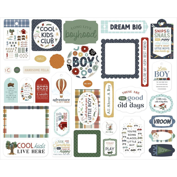 Carta Bella That's My Boy - Ephemera Frames & Tags