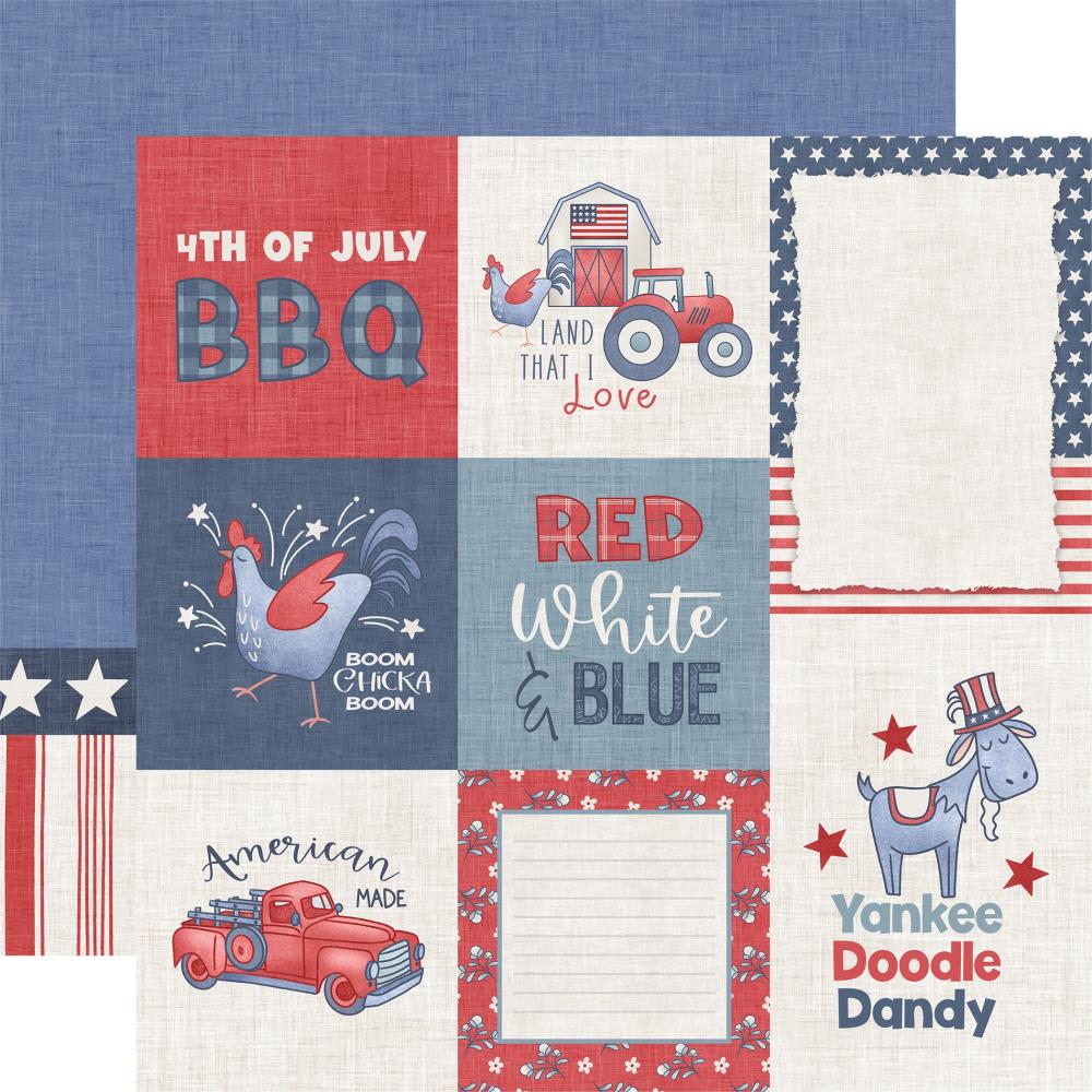 Echo Park Yankee Doodle - USA Journaling Cards