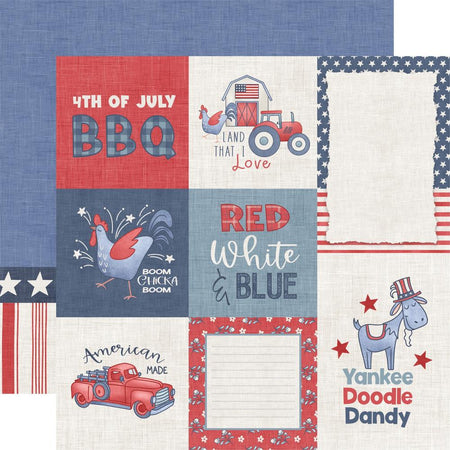 Echo Park Yankee Doodle - USA Journaling Cards