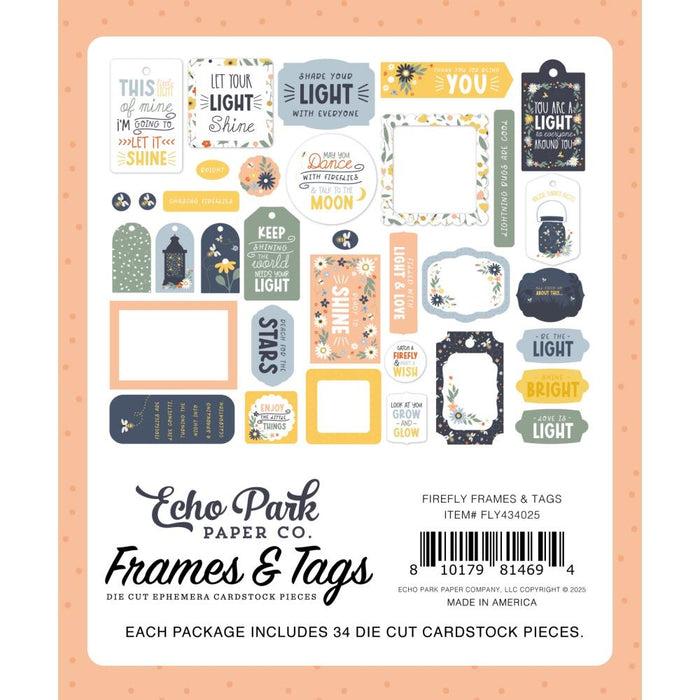 Echo Park Firefly - Ephemera Frames & Tags