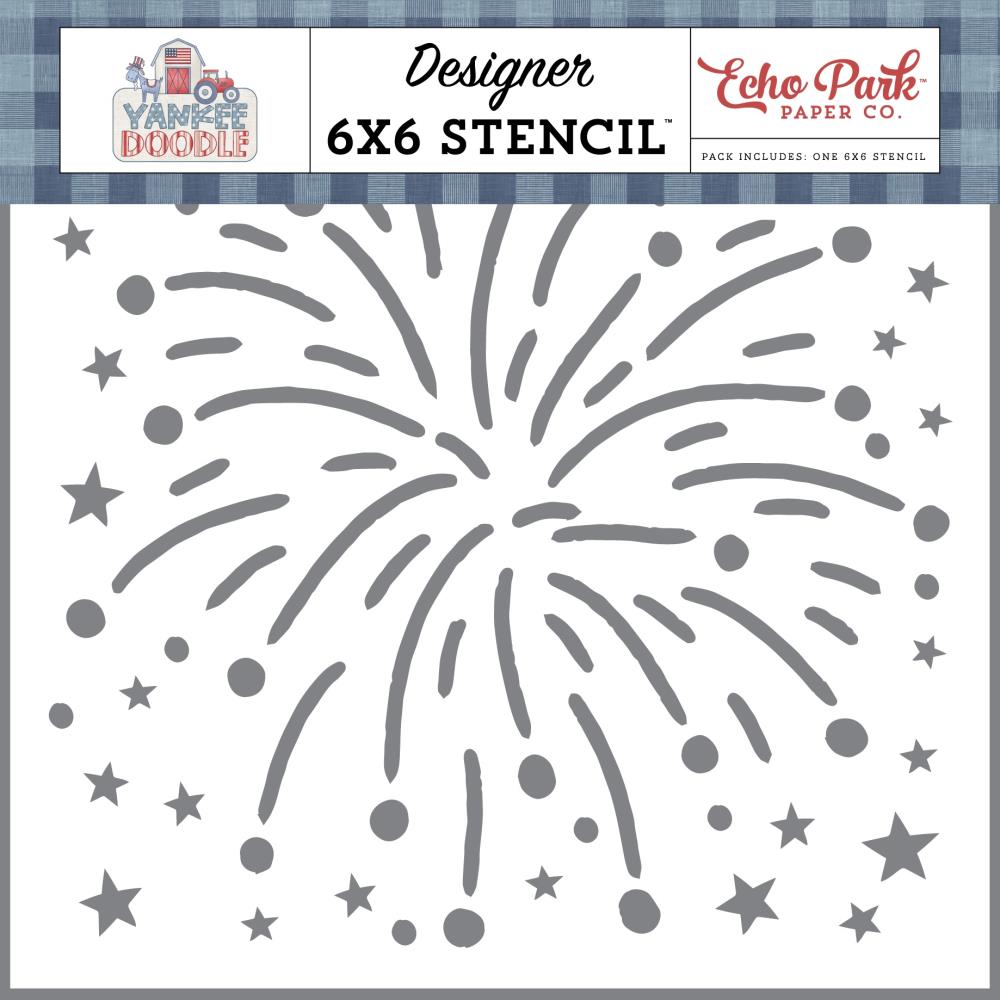 Echo Park Yankee Doodle - My Favorite Firework Stencil