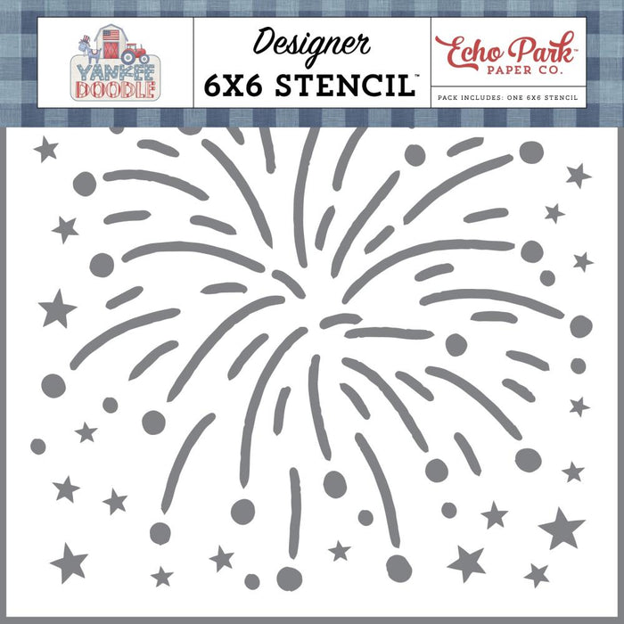Echo Park Yankee Doodle - My Favorite Firework Stencil