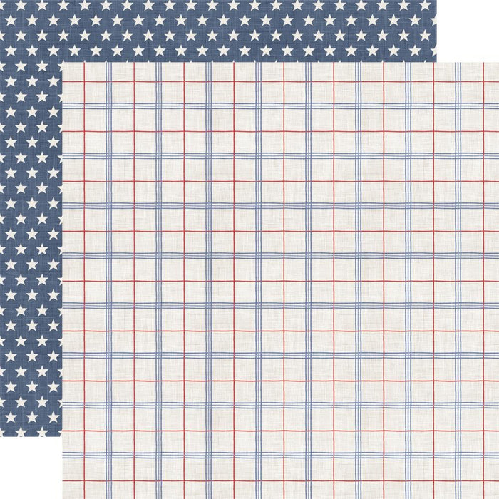 Echo Park Yankee Doodle - Patriotic Plaid