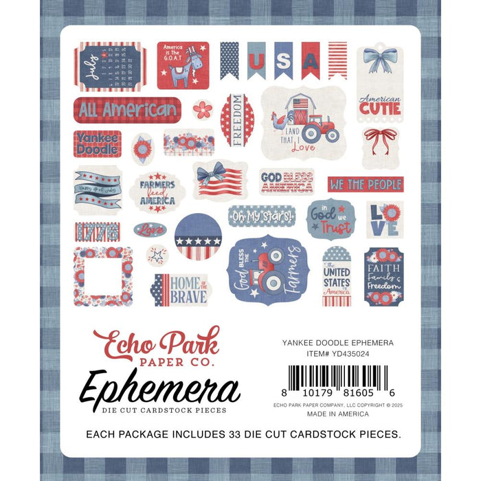 Echo Park Yankee Doodle - Ephemera Icons