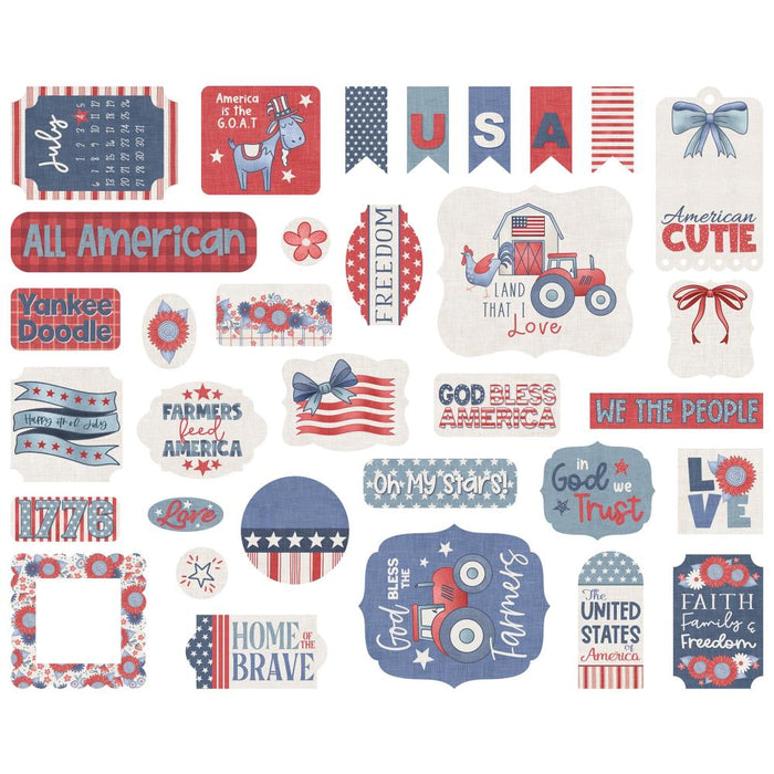 Echo Park Yankee Doodle - Ephemera Icons