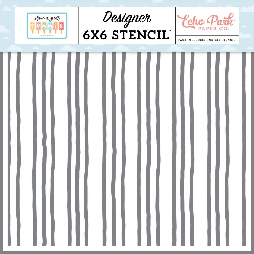 Echo Park Have A Great Summer - Summer Stripes Stencil