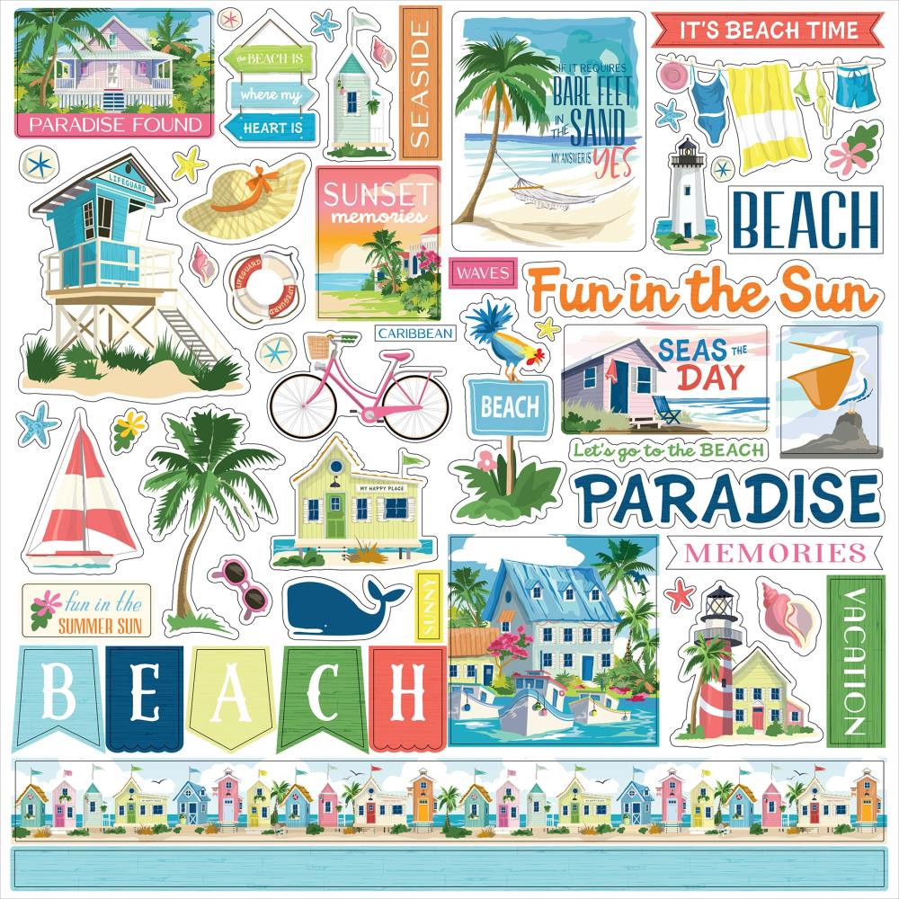 Carta Bella Beach Town - Element Stickers