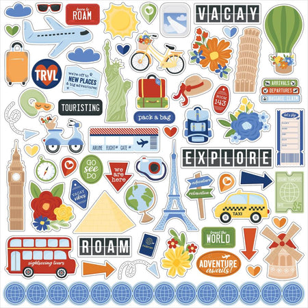 Echo Park Born To Travel - Element Stickers