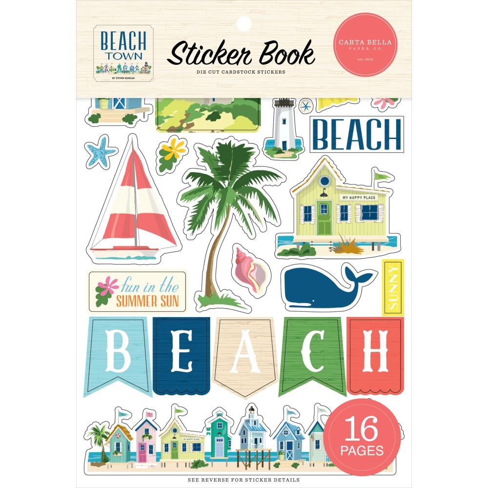 Carta Bella Beach Town - Sticker Book