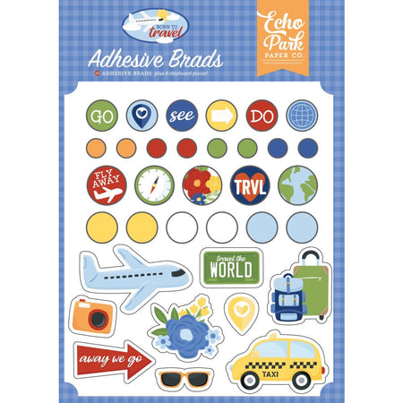 Echo Park Born To Travel - Adhesive Brads