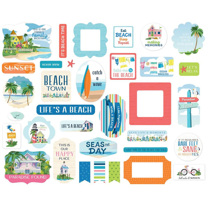 Carta Bella Beach Town - Ephemera Icons