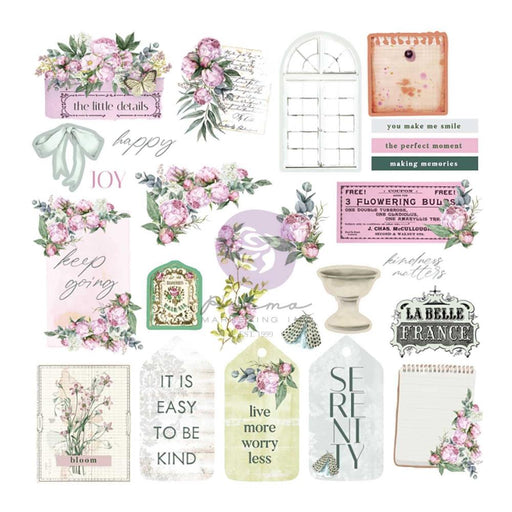 Prima Serene Petals - Garden Tags Ephemera 50 Pieces