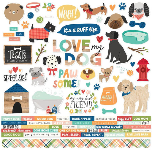 Simple Stories Fur Baby Dog - Cardstock Stickers