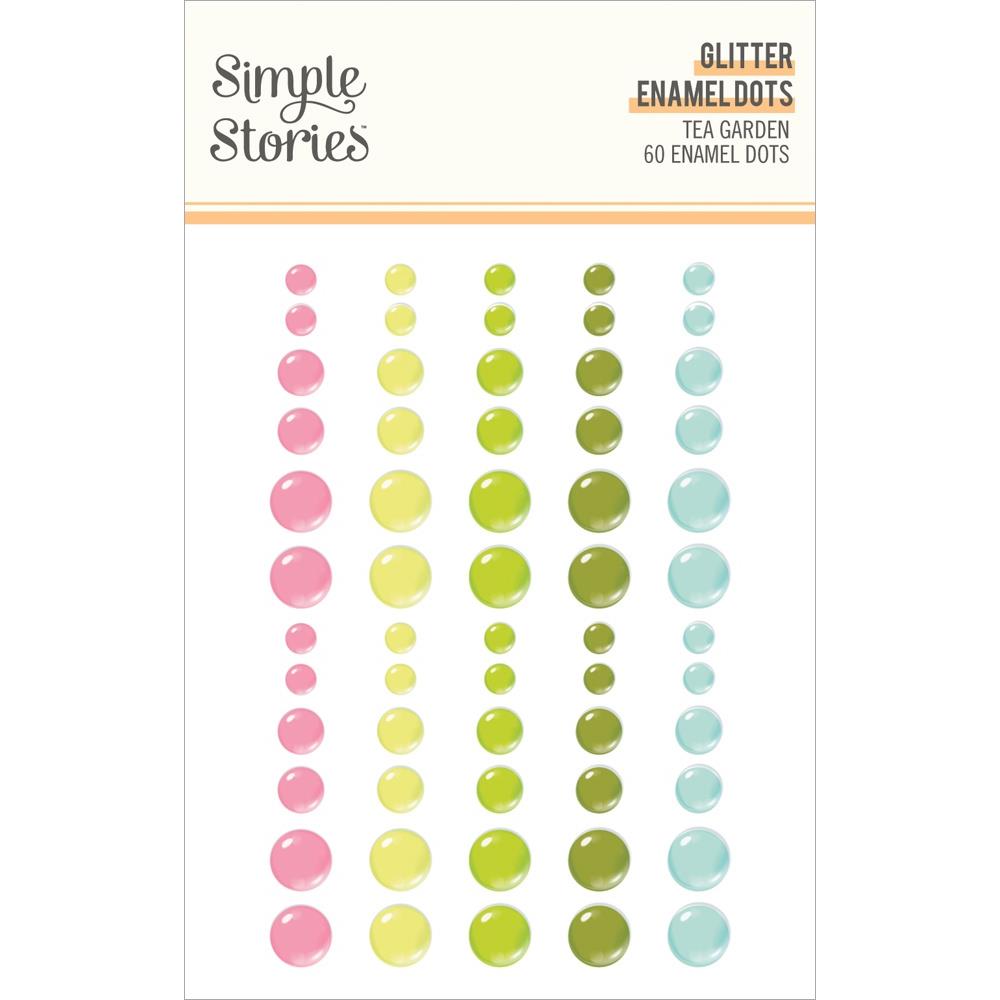Simple Stories Tea Garden - Glitter Enamel Dots
