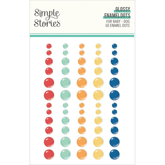 Simple Stories Fur Baby Dog - Glossy Enamel Dots