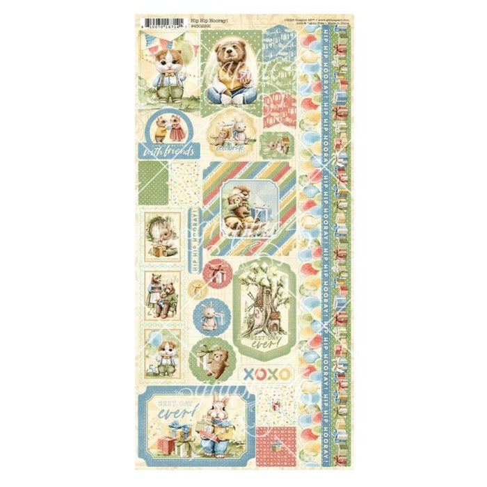 Graphic 45 Hip Hip Hooray - Sticker Set