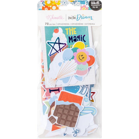American Crafts Shimelle Live The Dream - Ephemera Icons