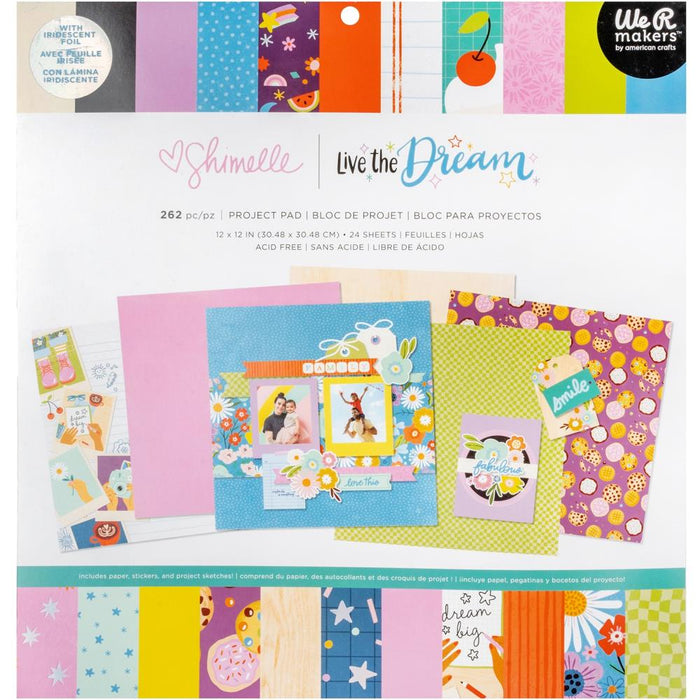 American Crafts Shimelle Live The Dream - 12x12 Project Pad