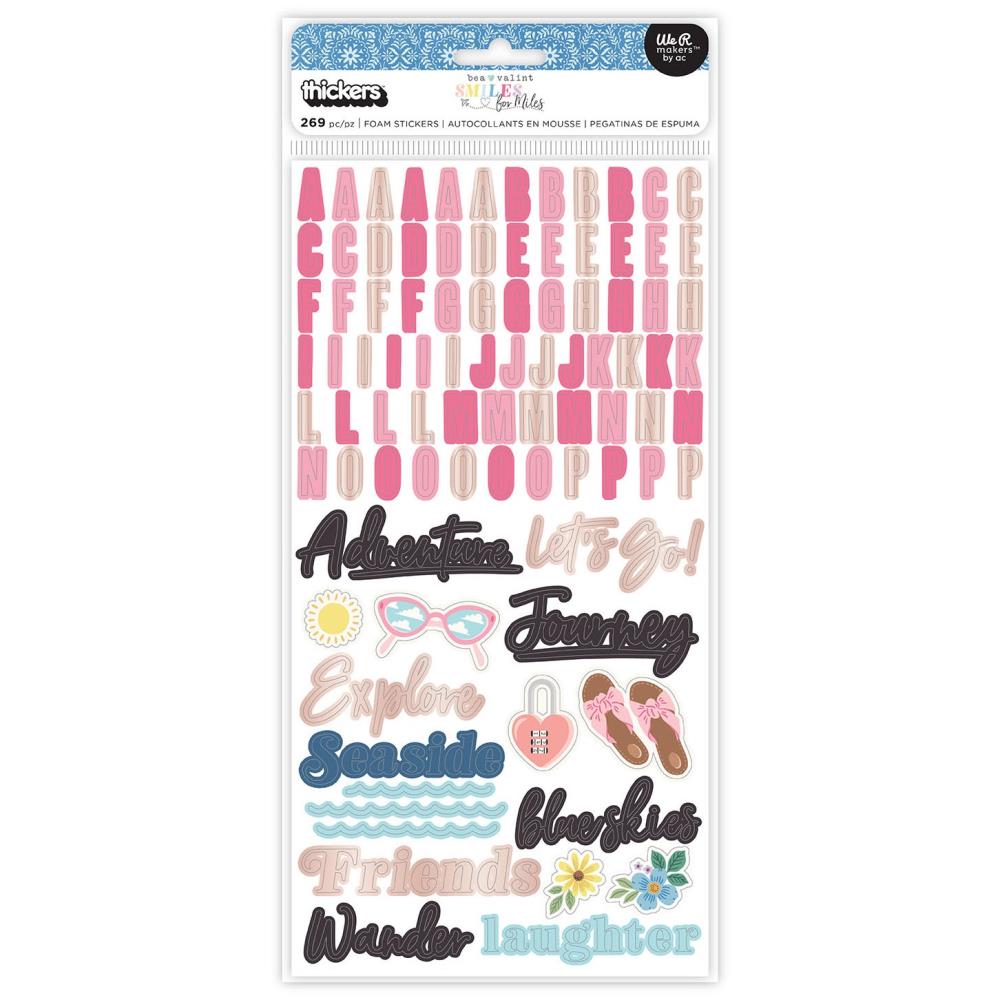 American Crafts Bea Valint Smiles For Miles - Thickers