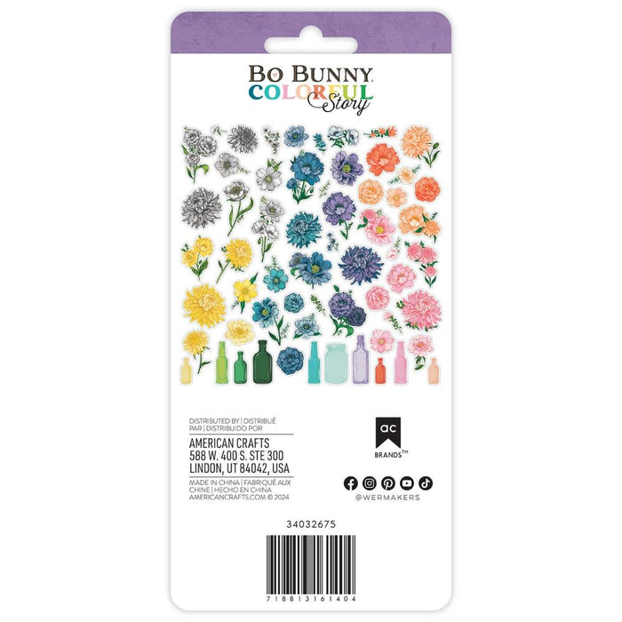 Bo Bunny Colorful Story - Floral Ephemera