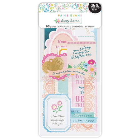 American Crafts Paige Evans Happy Haven - Journaling Ephemera