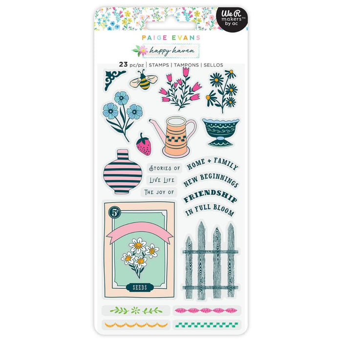 American Crafts Paige Evans Happy Haven - Stamp Set