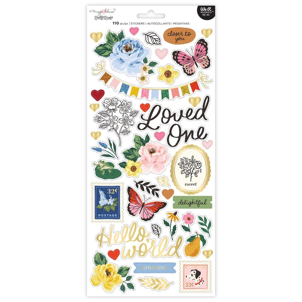American Crafts Maggie Holmes Pretty Picnic - Cardstock Stickers ...