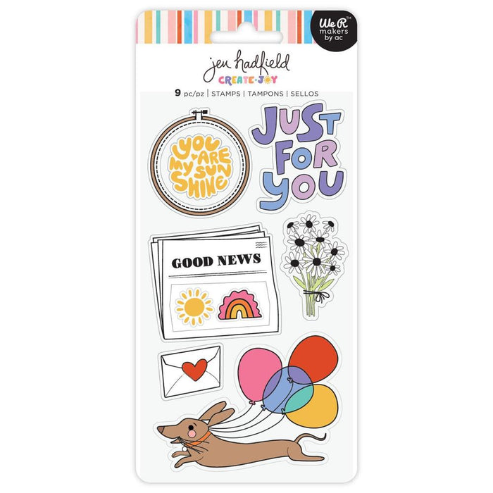 American Crafts Jen Hadfield Create Joy - Clear Stamps