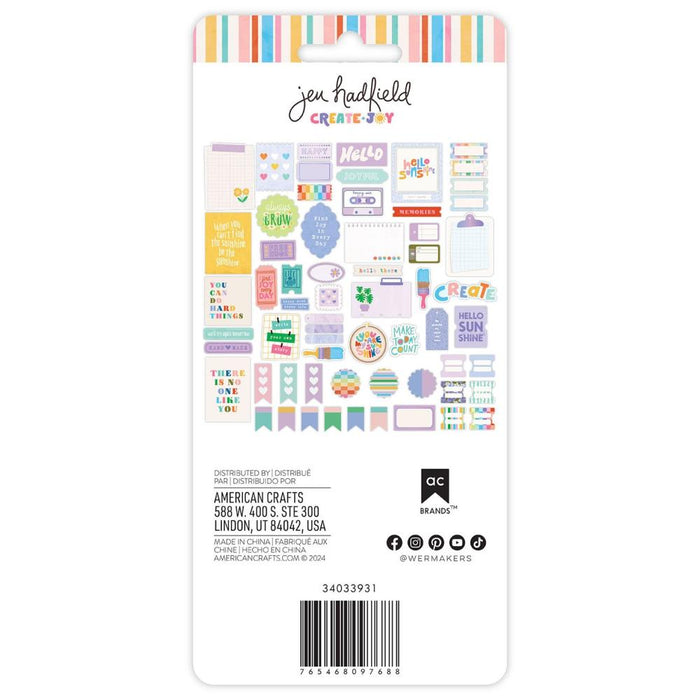 American Crafts Jen Hadfield Create Joy - Journaling Ephemera