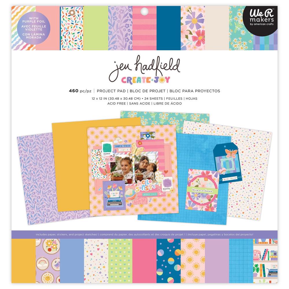 American Crafts Jen Hadfield Create Joy - 12x12 Project Pad