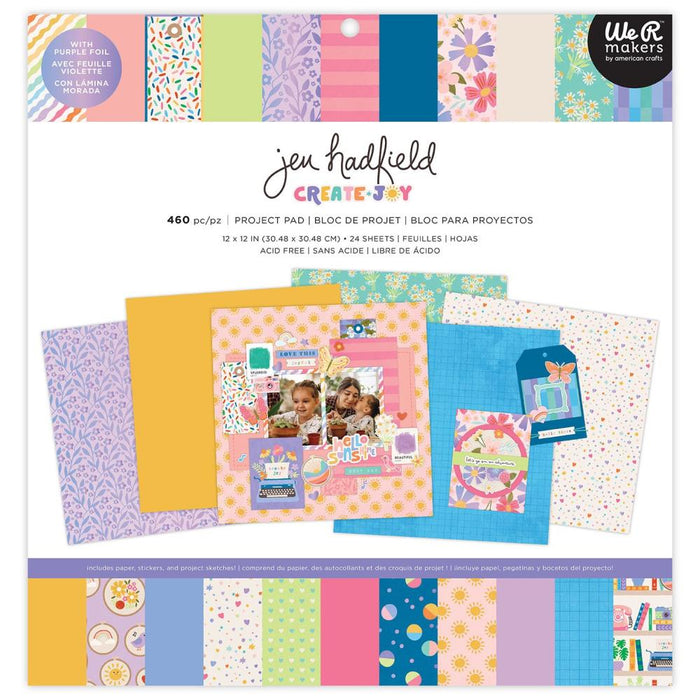 American Crafts Jen Hadfield Create Joy - 12x12 Project Pad