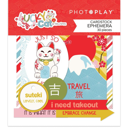 Photoplay Lucky Cat - Ephemera Die-Cuts