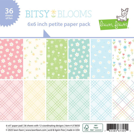 Lawn Fawn Bitsy Blooms - 6x6 Pad