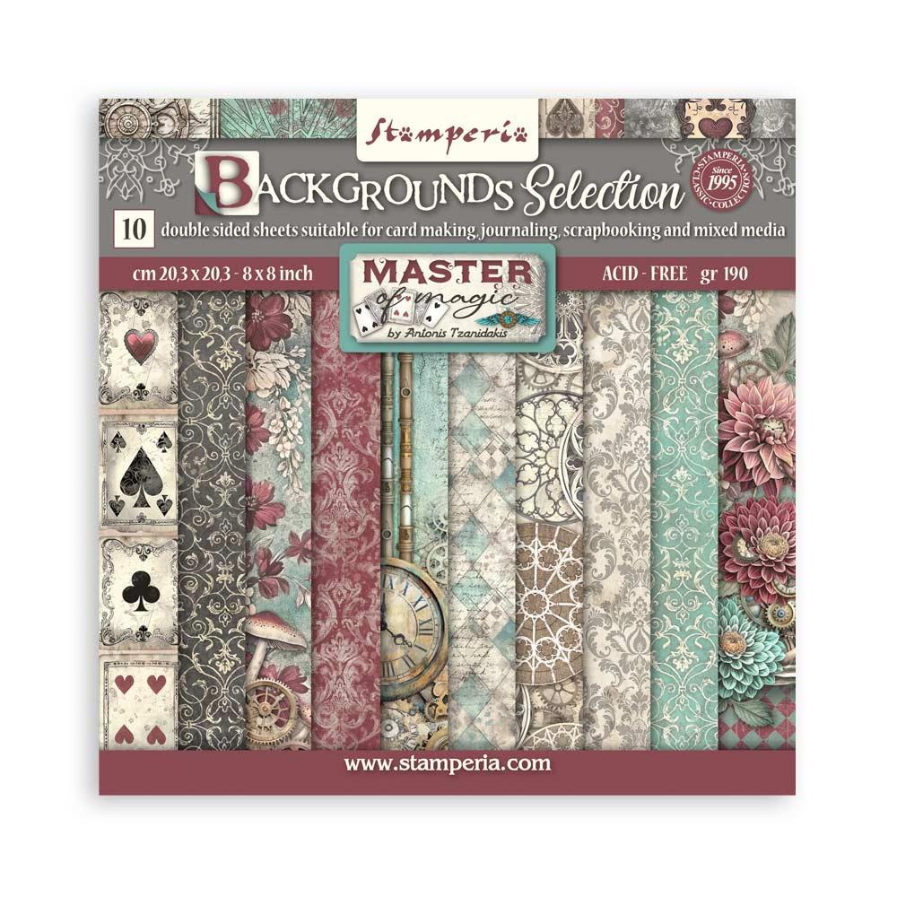 Stamperia Master Of Magic - 8x8 Backgrounds Paper Pack