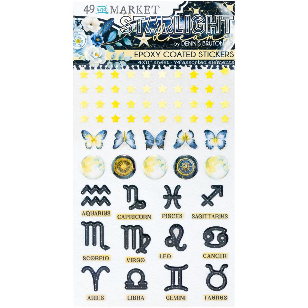 49 & Market Starlight Dreams - Epoxy Stickers