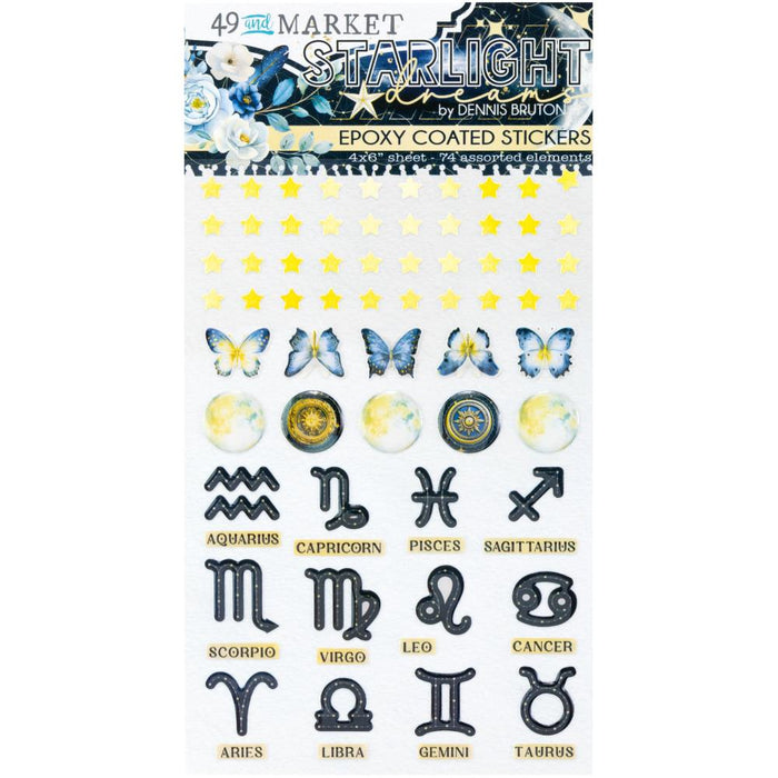49 & Market Starlight Dreams - Epoxy Stickers