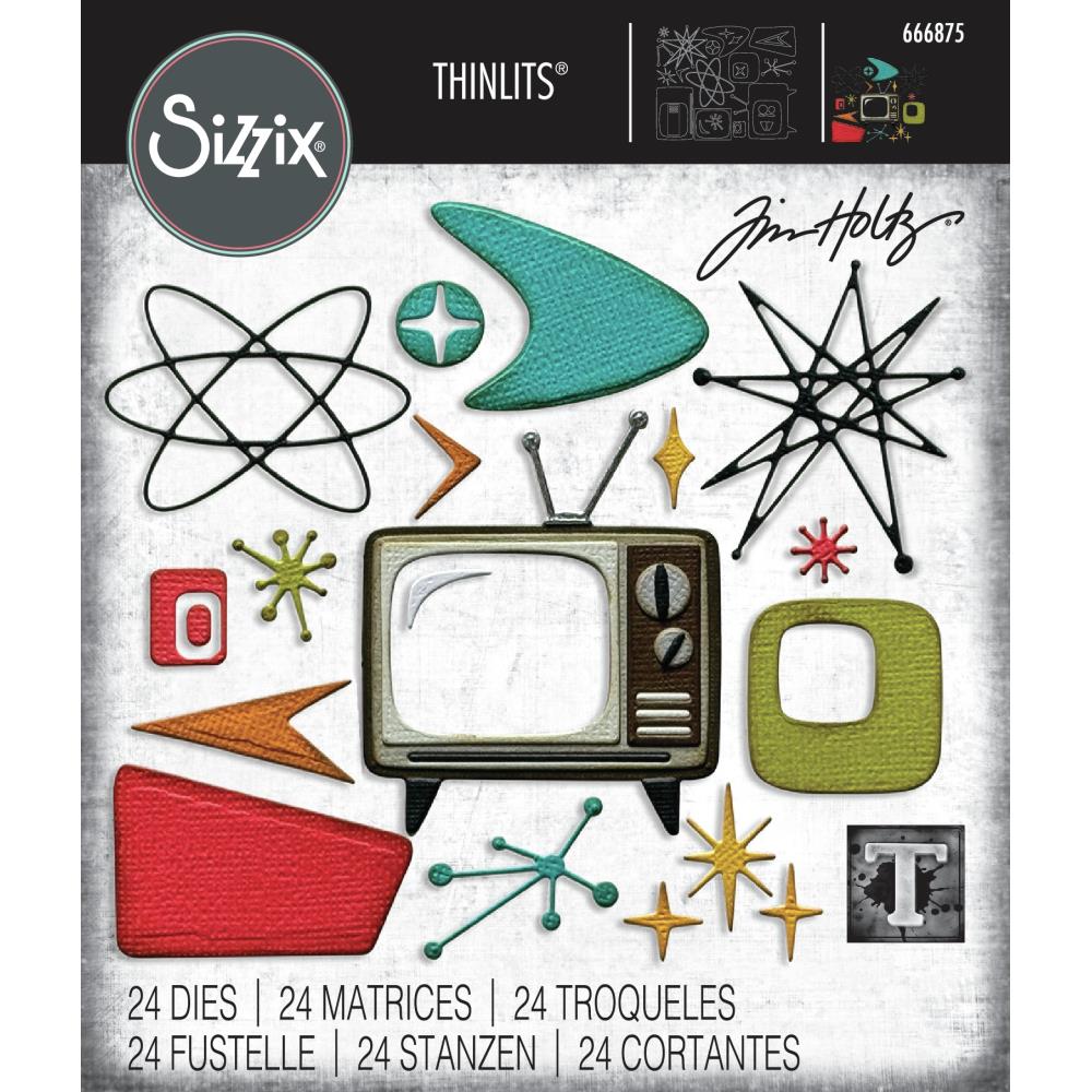 Sizzix Tim Holtz Thinlits Die - Vault Atomic