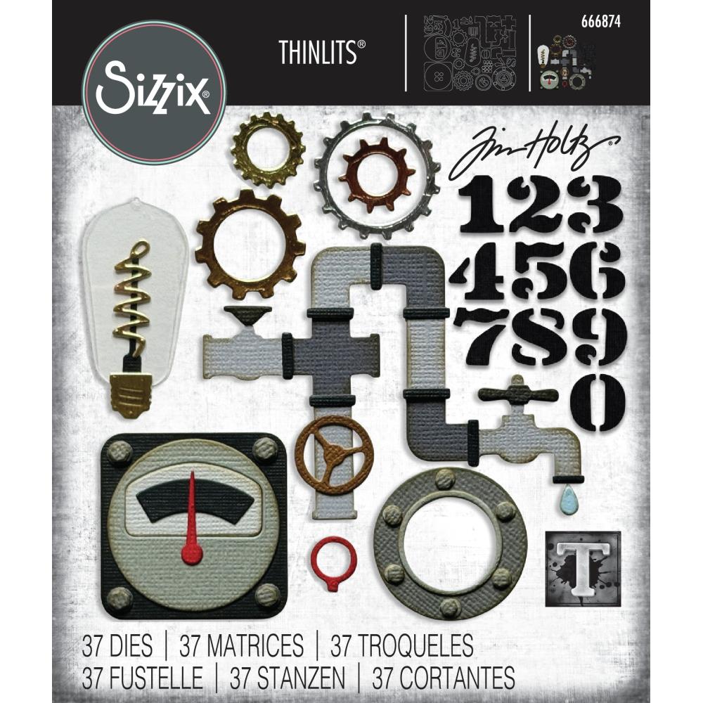 Sizzix Tim Holtz Thinlits Die - Vault Industrial