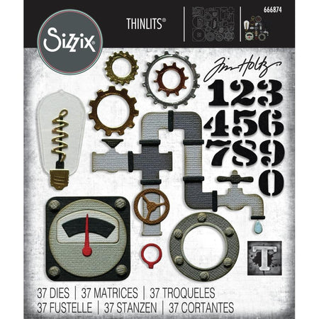 Sizzix Tim Holtz Thinlits Die - Vault Industrial