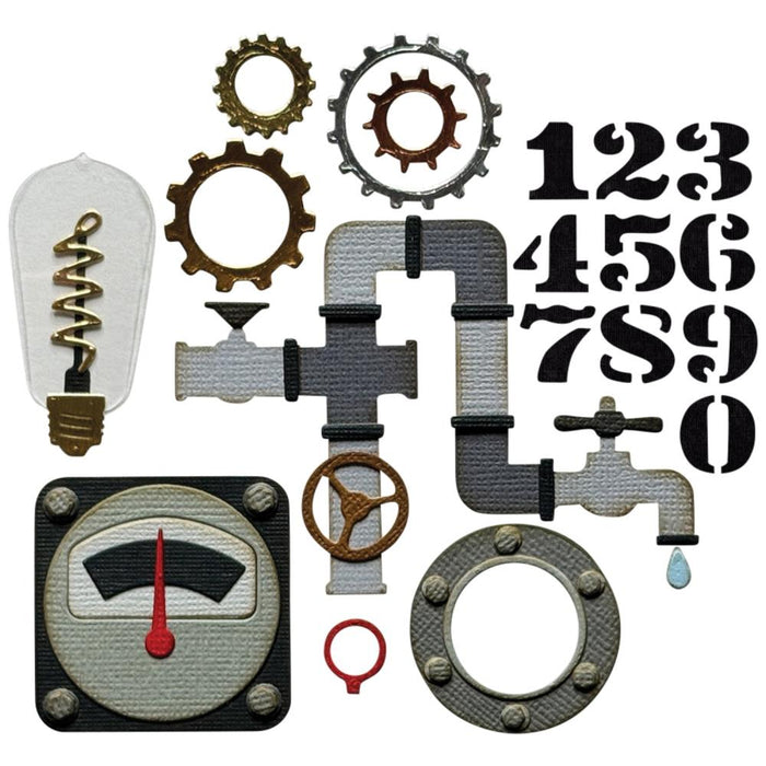 Sizzix Tim Holtz Thinlits Die - Vault Industrial