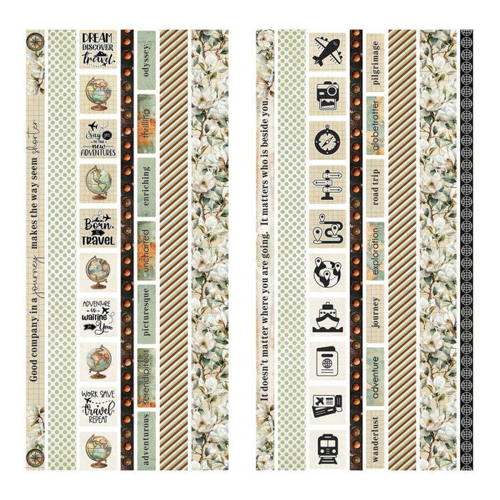 49 & Market Wanderlust Explorer - Washi Tape Sheets