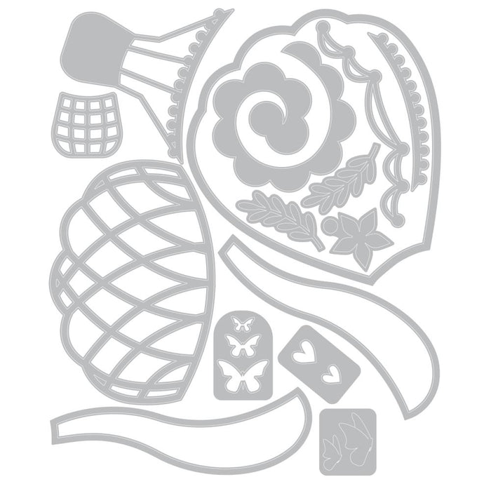 Sizzix Thinlits Die - Floating Fancy Dies