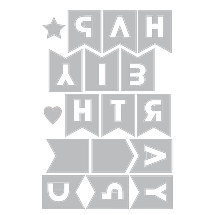 Sizzix Thinlits Die - Birthday Bunting